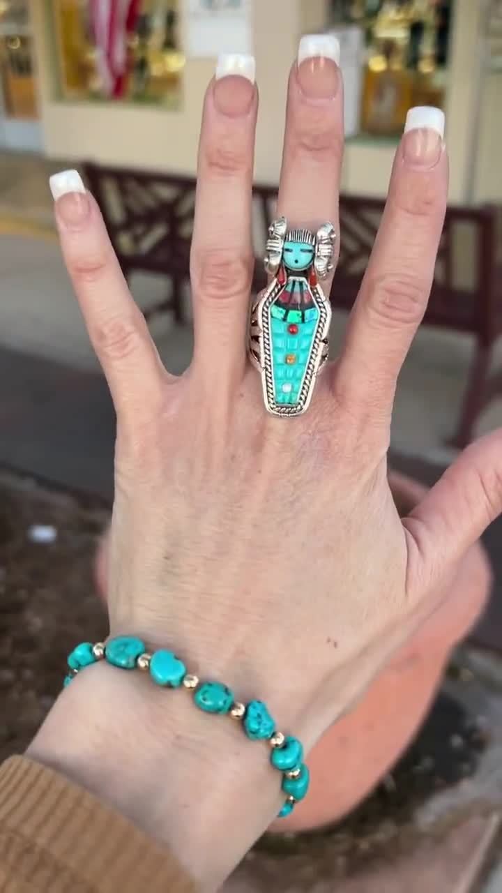 Made to Order Navajo Corn Madien Multistone Cobblestone Inlay