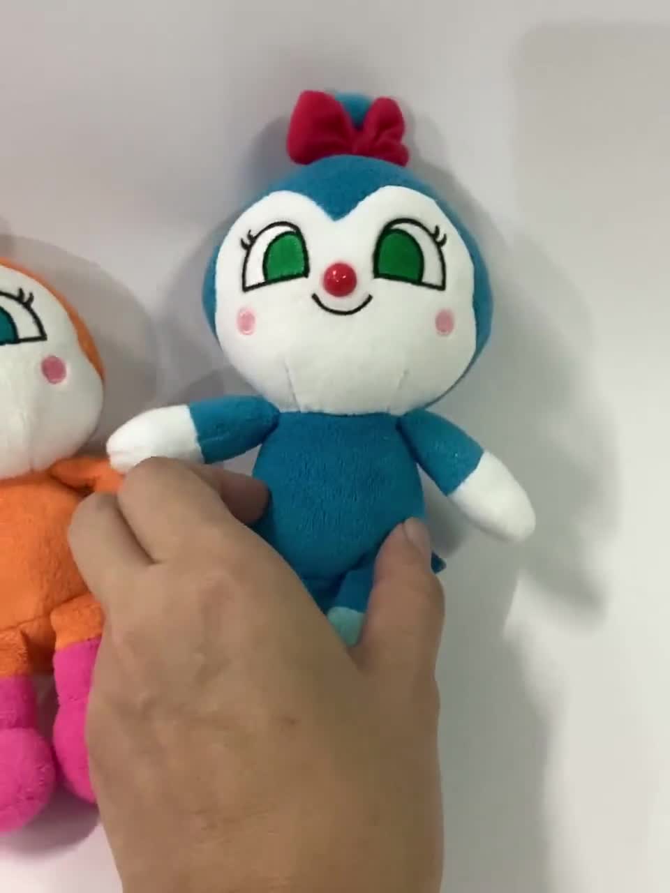 Anpanman Weighted Plush Doll 7” Suster Duo Dokin-chan & Kokin-chan