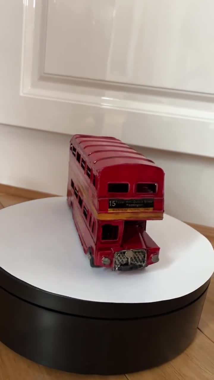 Handcrafted Double Decker Red London Bus Metal Model Toy - Unique