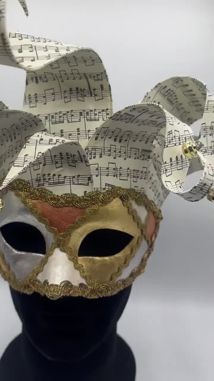手作りの道化師マスク：ベネチアン仮面舞踏会のコスチューム - Etsy 日本