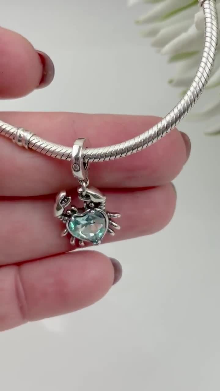 Krabbe Baumeln Charme,925 Sterling Silber Charms Für Pandora Armband,Ketten Anhänger