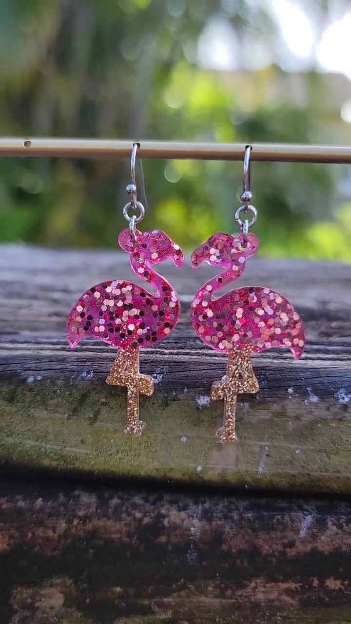 Flamingo Earrings - Temu