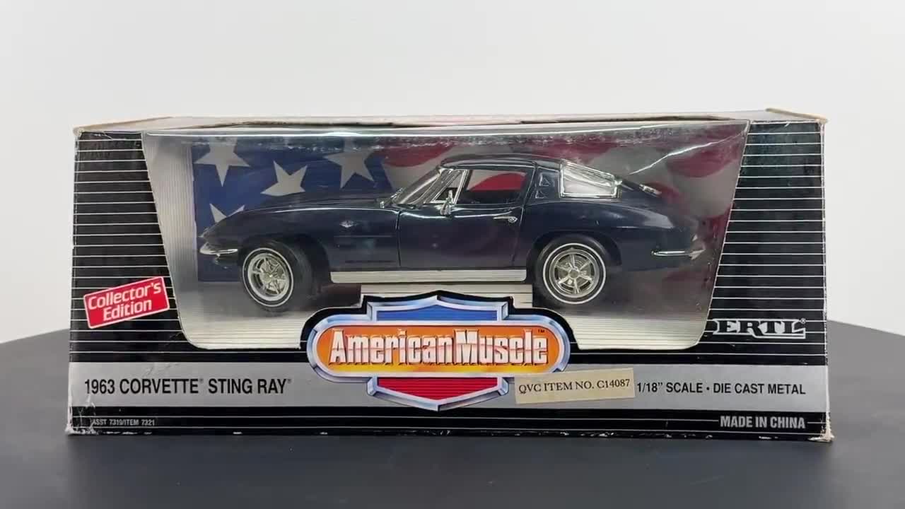 1963 Corvette Sting Ray: ERTL American Muscle 1/18 Scale - Etsy