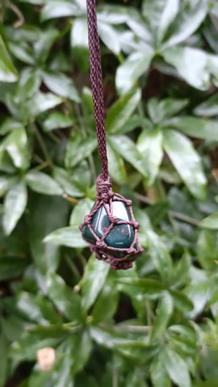 Bloodstone Necklace For Men Antique 18Ct Gold Spinner Fob Pendant