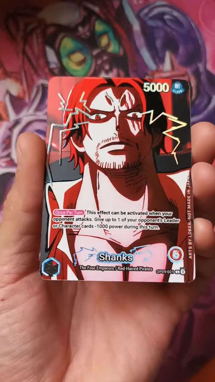 Shanks Alt Art OP06-007 SR Wings of Captain One Piece card