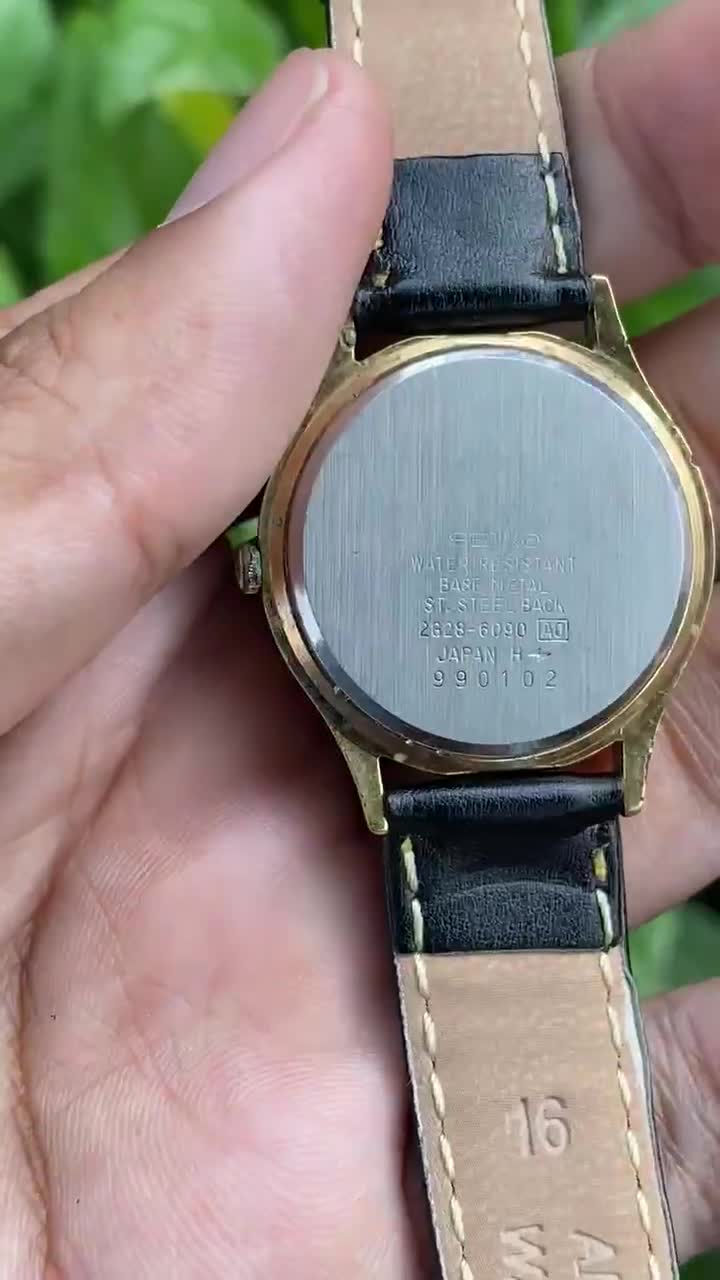 Vintage Rare Sep 1989, Dress Avenue Seiko 2G28-6090 Quartz Sub