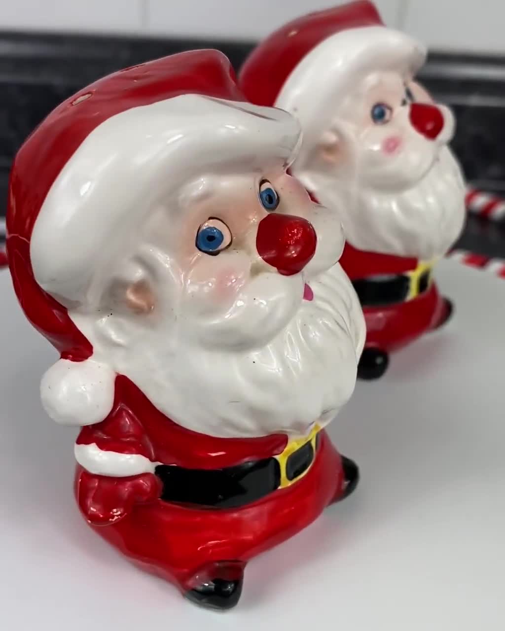 ヴィンテージ KREISS ソルト&ペッパー 陶器 飾り棚