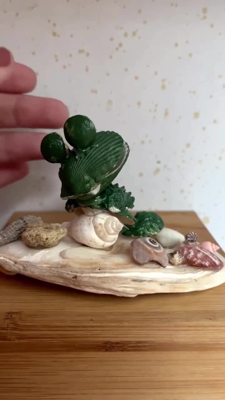 Seashell Animal Art - Benji the Frog - Etsy