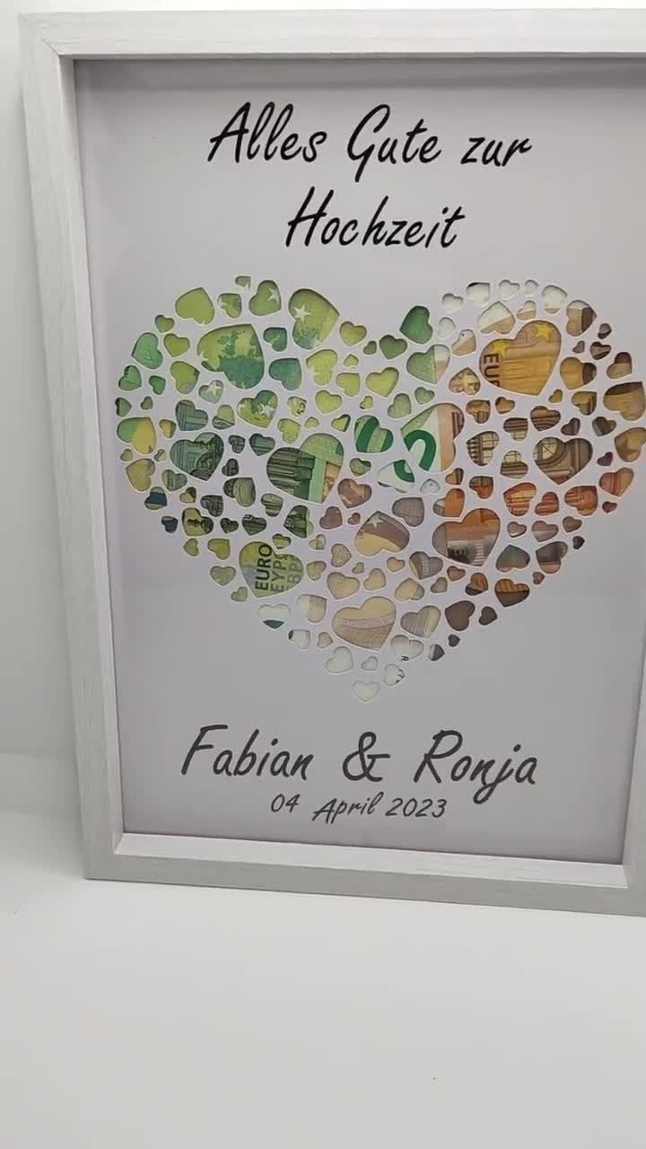 Darlena Cornice Libro Degli Ospiti Matrimonio DIN A3 Con Biglietto Per Regalo In Denaro - Oro Rosa