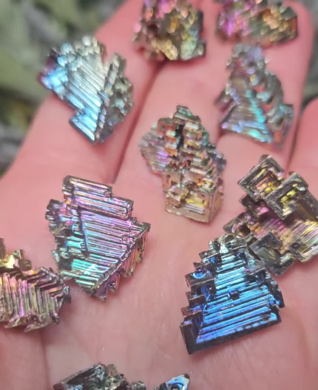 Large authentic Bismuth Geometric Specimen Iridescent Amazing Quality - One of a Kind 306.8 grams