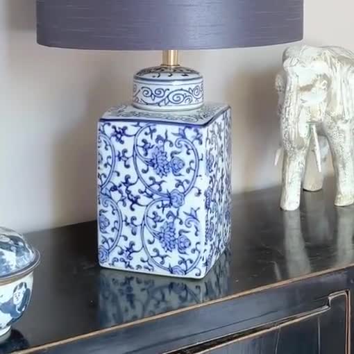 Pied De Lampe De Chevet En Céramique - Style Breton, Vintage, Non Testé