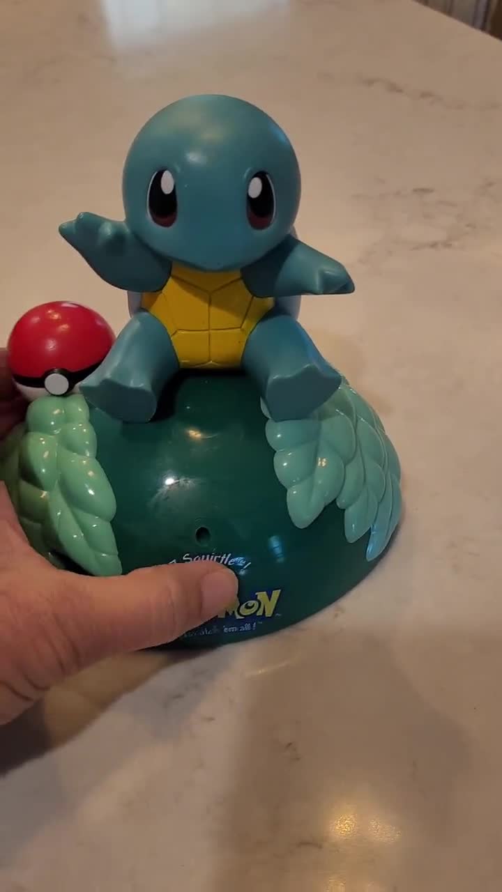 Pokemon #07 Squirtle Talking Toy, 1995, 1996, Nintendo 1999 factory Trendmasters Working