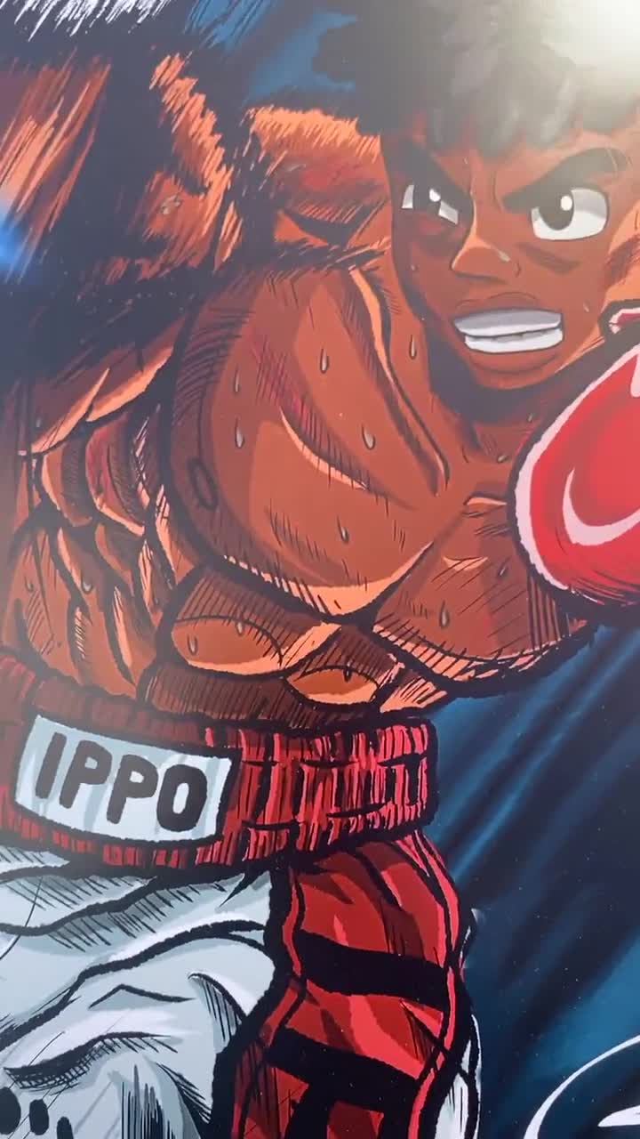 Buy Ippo Makunouchi Wall Art Print Black Anime Poster Online in India 