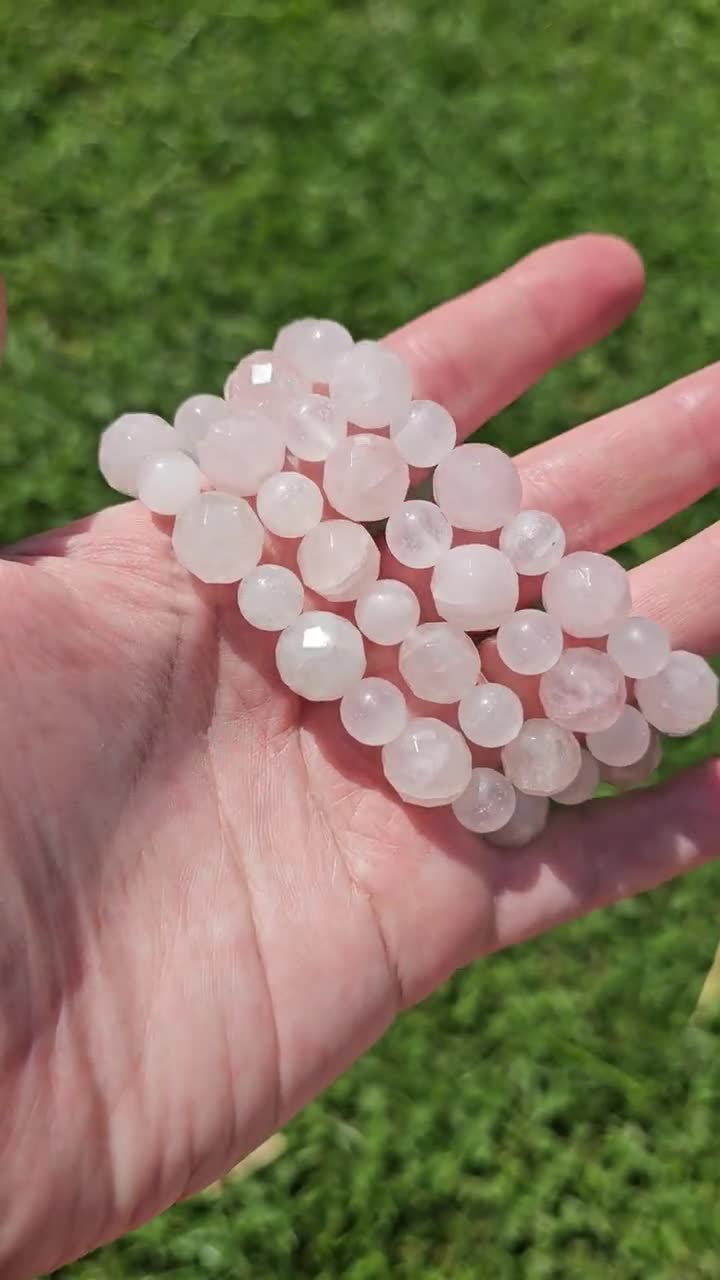 Rose Quartz and Pink Calcite Bracelet | Love and Harmony - Etsy
