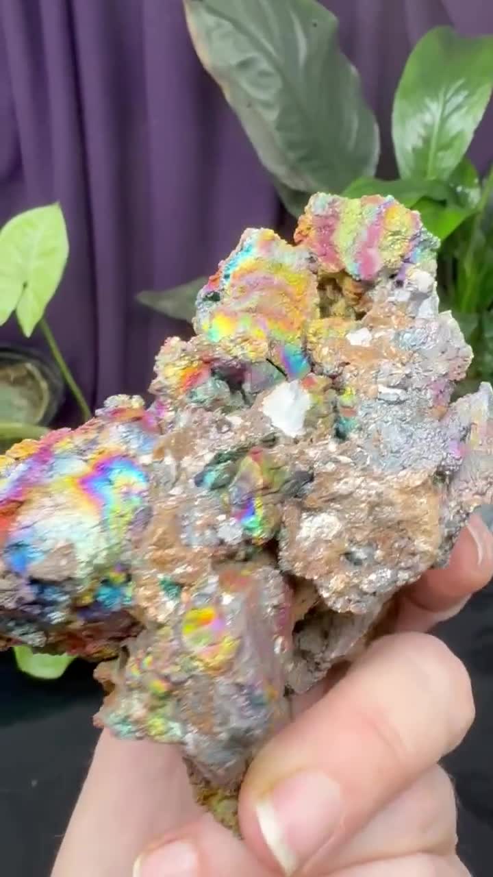 Colorful Graves Mountain Quartz With Iridescent Hematite~ex Terry