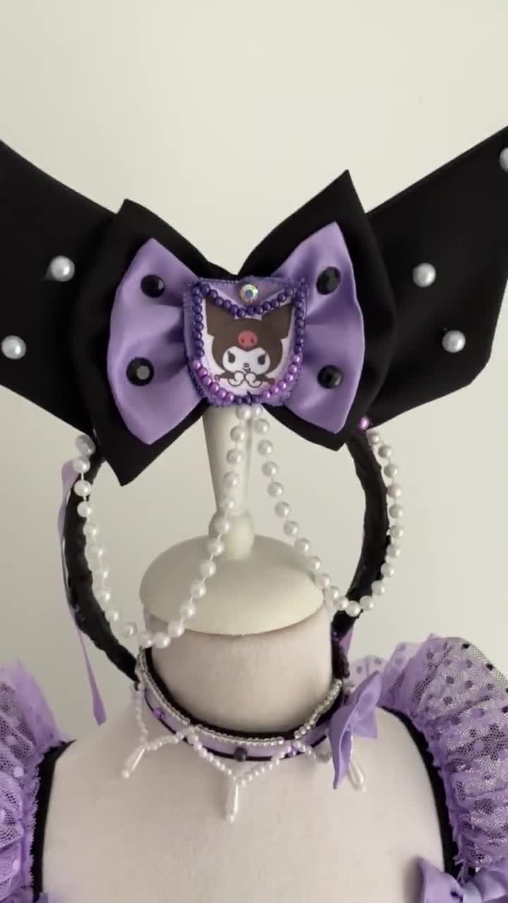 Kuromi Dress for Girls  Purple & Black Tulle Kawaii Outfit, Handmade