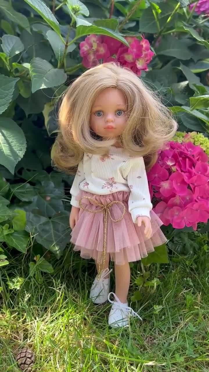 パオラ・レイナ・アミガス 32cm用ドール服：花柄スウェットシャツ