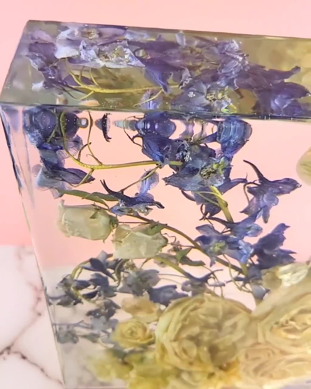 Hexagon Resin Wedding Bouquet Preservation Using Your Wedding