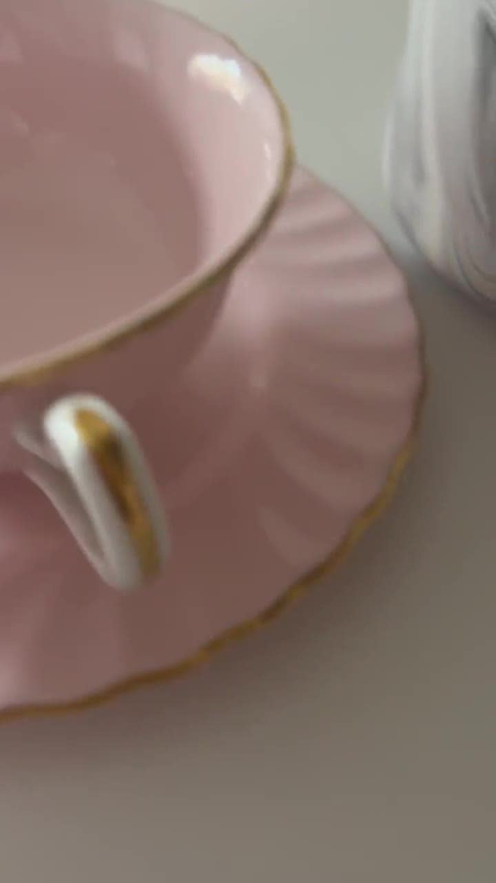 ヴィンテージ ミントン ファイフ ティーカップ ソーサー & プレート