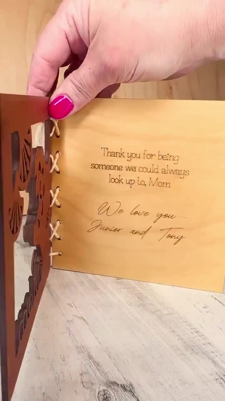 Mother's Day Gift Card, Wooden Keepsake Card for Mom, Personalized Wood  Keepsake, Custom Engraved Dandalion Card, Gift Card for Mom Nana, image size:720x1280