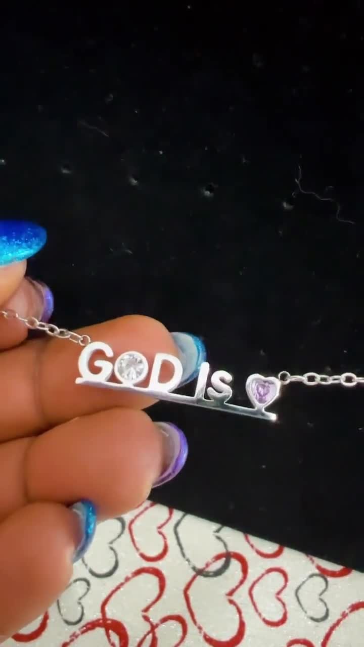 God is Love Necklace God is Love Earrings Retail and Wholesale - Etsy Canada