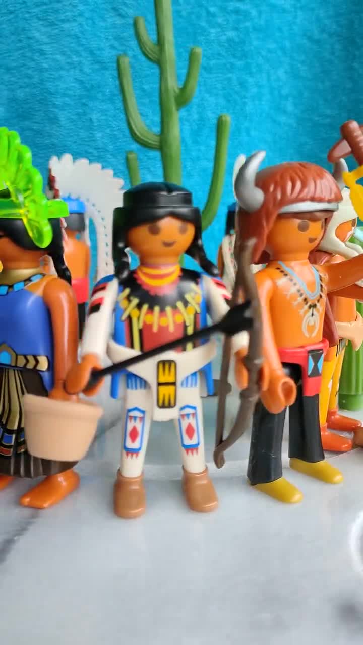 プレイモービルフィギュア ネイティブインディアン ウエスタンプレイ