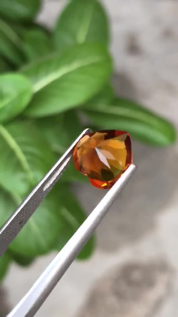 Natural Madeira Citrine Heart: 2.80 Carat Orange Gemstone - Etsy