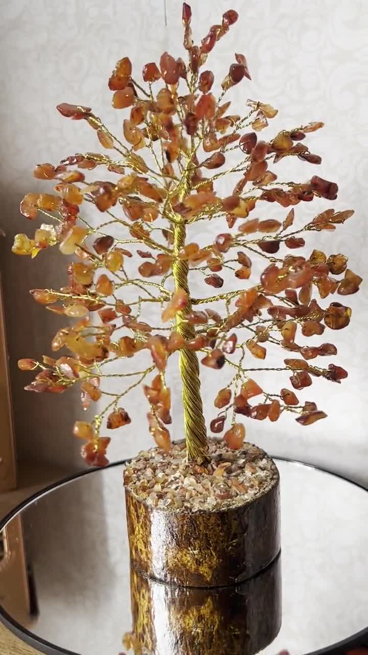 Acquista Albero dei chakra dell'albero della vita al quarzo, albero del  bonsai Feng Shui in filo metallico, cristallo dell'albero dei soldi per  l'energia positiva