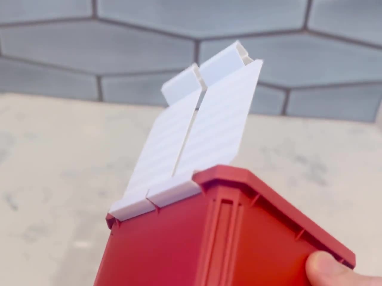 3D Printed Milwaukee Packout Tall Square Bin Lids 