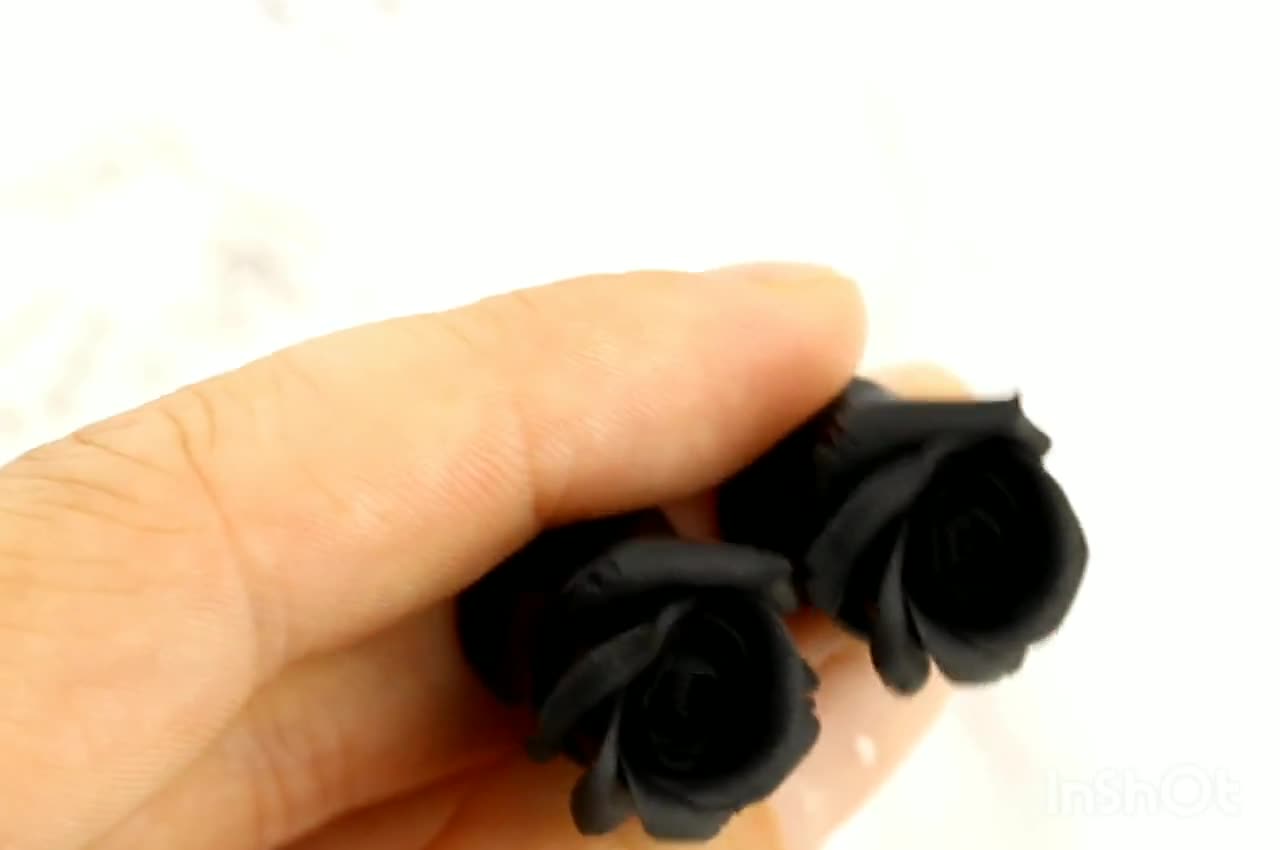 Black Rose Ear Plug Black Flower Ear Gauge Gothic Wedding Plug and Tunnels  8g 6g 4g 2g 0g 00g Plug Earrings Halloween Ear Stretcher Taper 