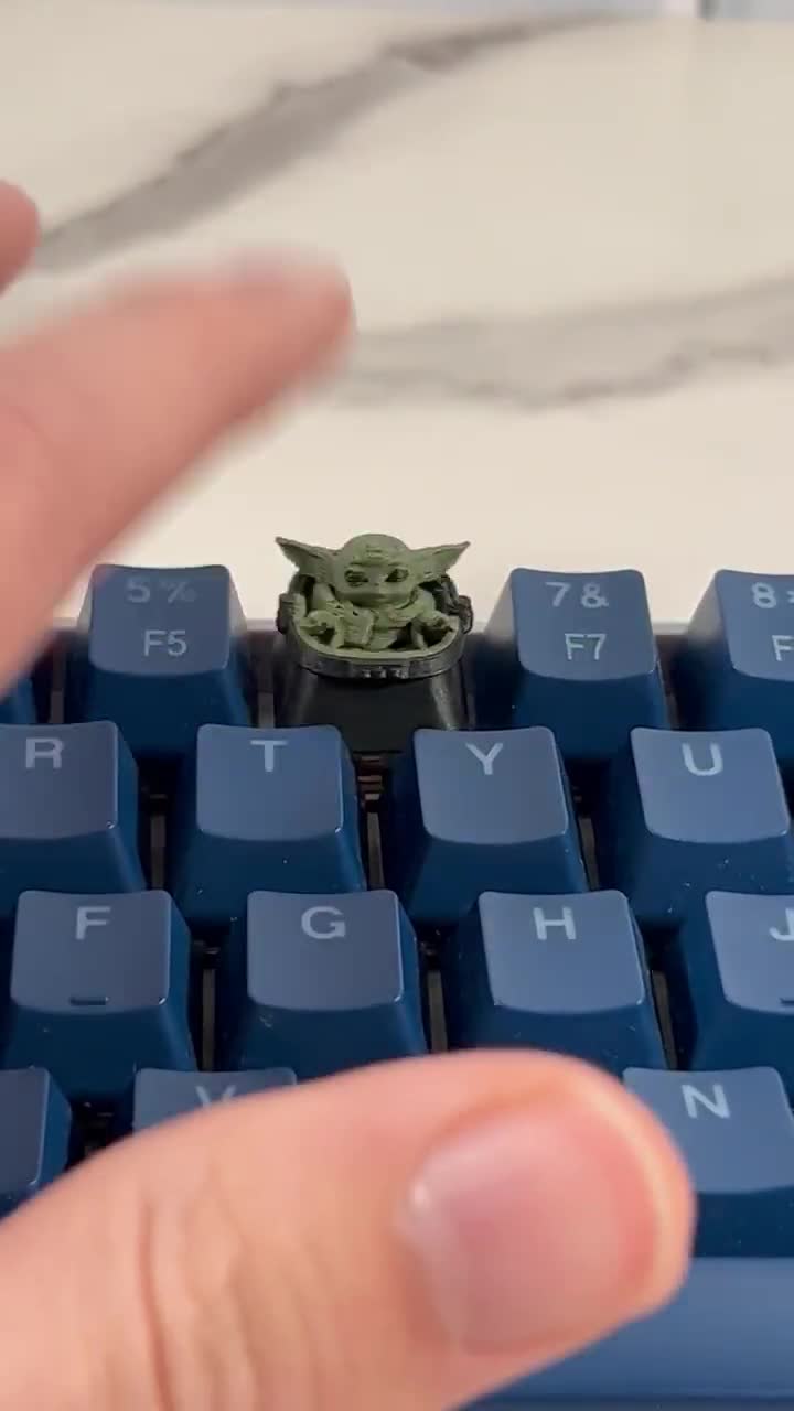 Baby Yoda Keyboard Keycap | Grogu Artisan Mechanical Keycap