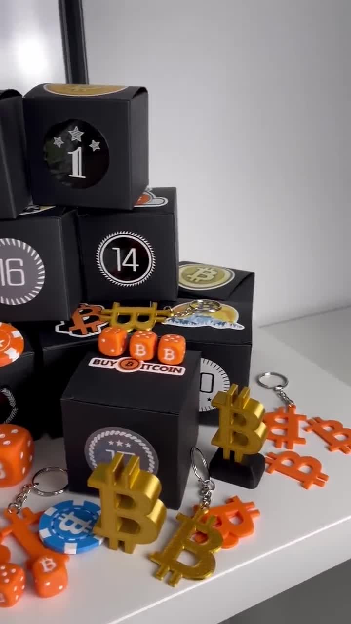 ビットコイン アドベント カレンダー - 暗号ファン、トレーダー、ビットコイン愛好家への完璧なギフトアイデア、ボーイフレンド/夫へのアドベント  カレンダー