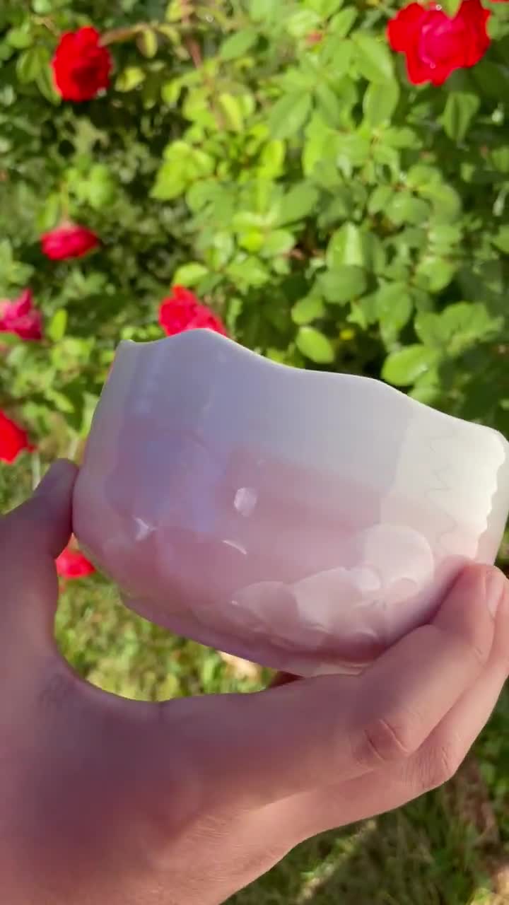 桜の抹茶碗：ピンクの花模様の茶碗 - Etsy 日本