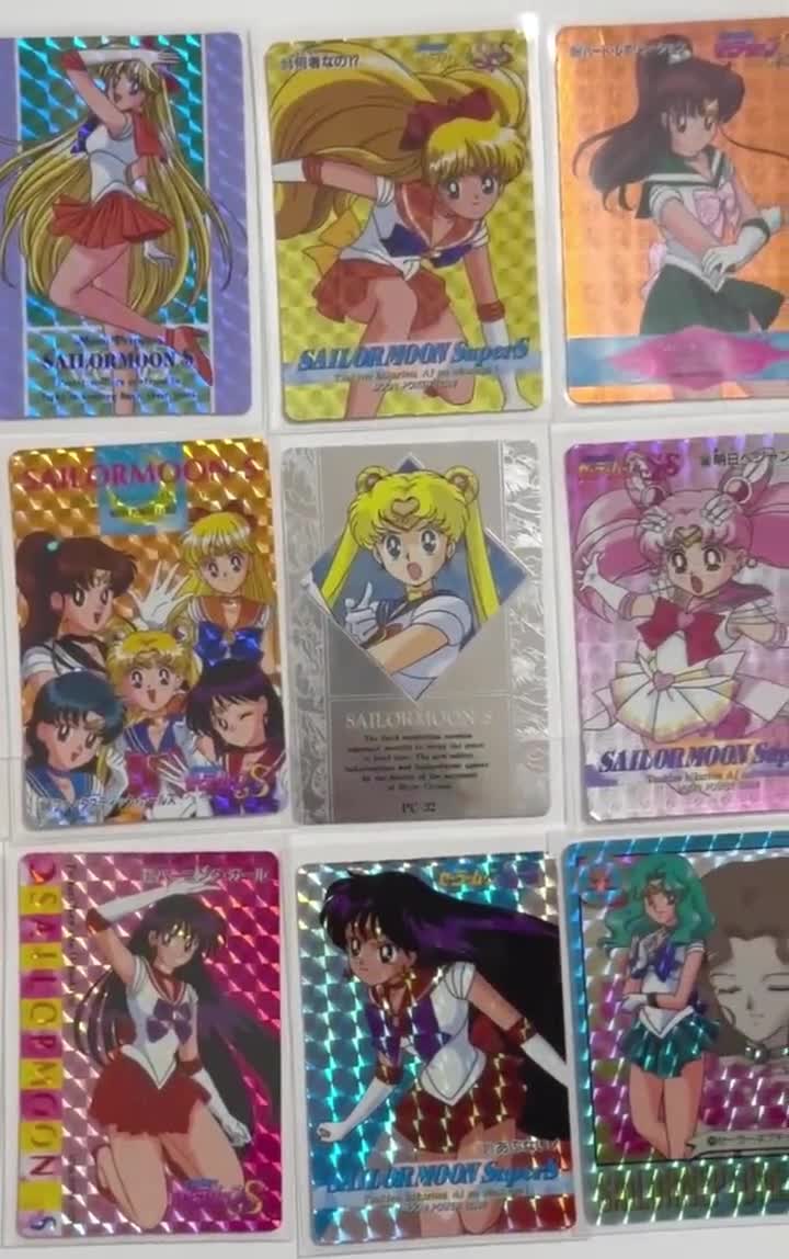Sailor Moon Cards 90s Official Authentic Original Rare Vintage