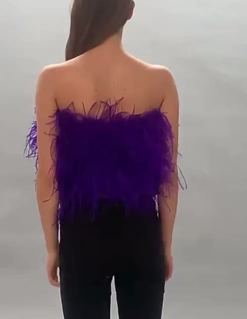 12 Length Handmade Ostrich Feather Top Custom Made to Order -   Österreich