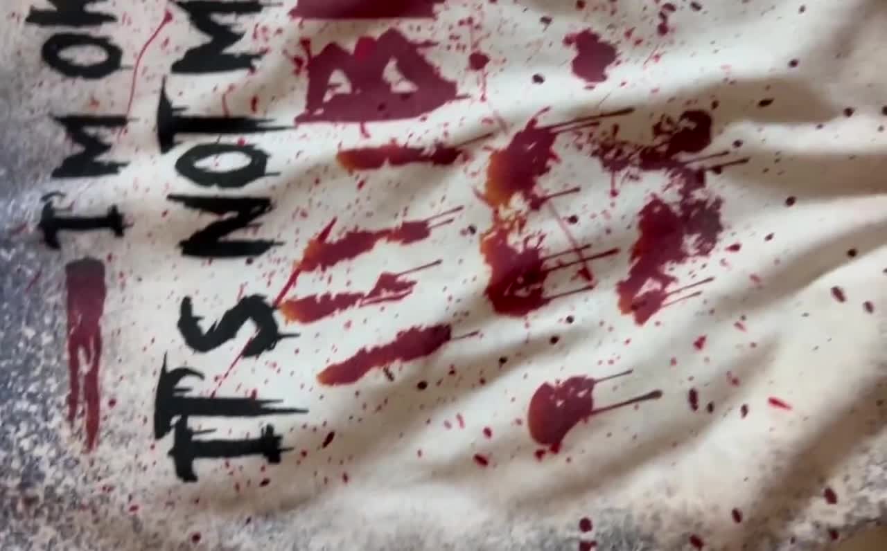Tee Shirt Femme Halloween Bloody - Problème Résolu - Tshirt Drôle Horreur Pour Femme
