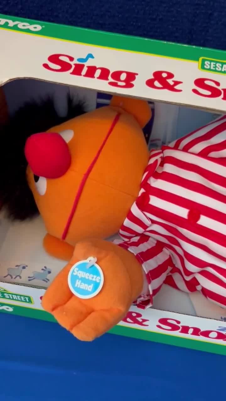 Vintage Sesame Street Sing & Snore Ernie by Tyco New in Box - Etsy