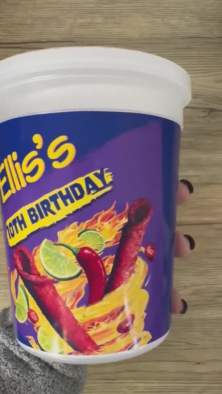 Takis Favor, Takis Cotton Candy Label, Takis Party, Teen Birthday Party, Takis Birthday video poster
