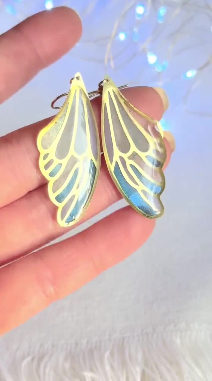 JeVenis Boucles D'oreilles Ailes De Papillon - Bijou De Fée