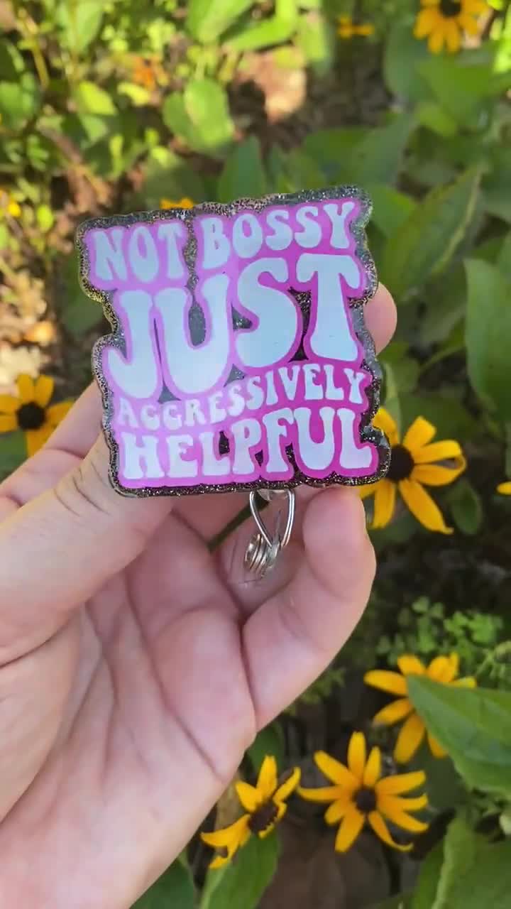 I Don't Know! I'm Just Winging It Funny Gold Glitter Badge Reel, Rn ID Holder, Nurse Gift, Night Shift, Paramedic Gift, Office Worker