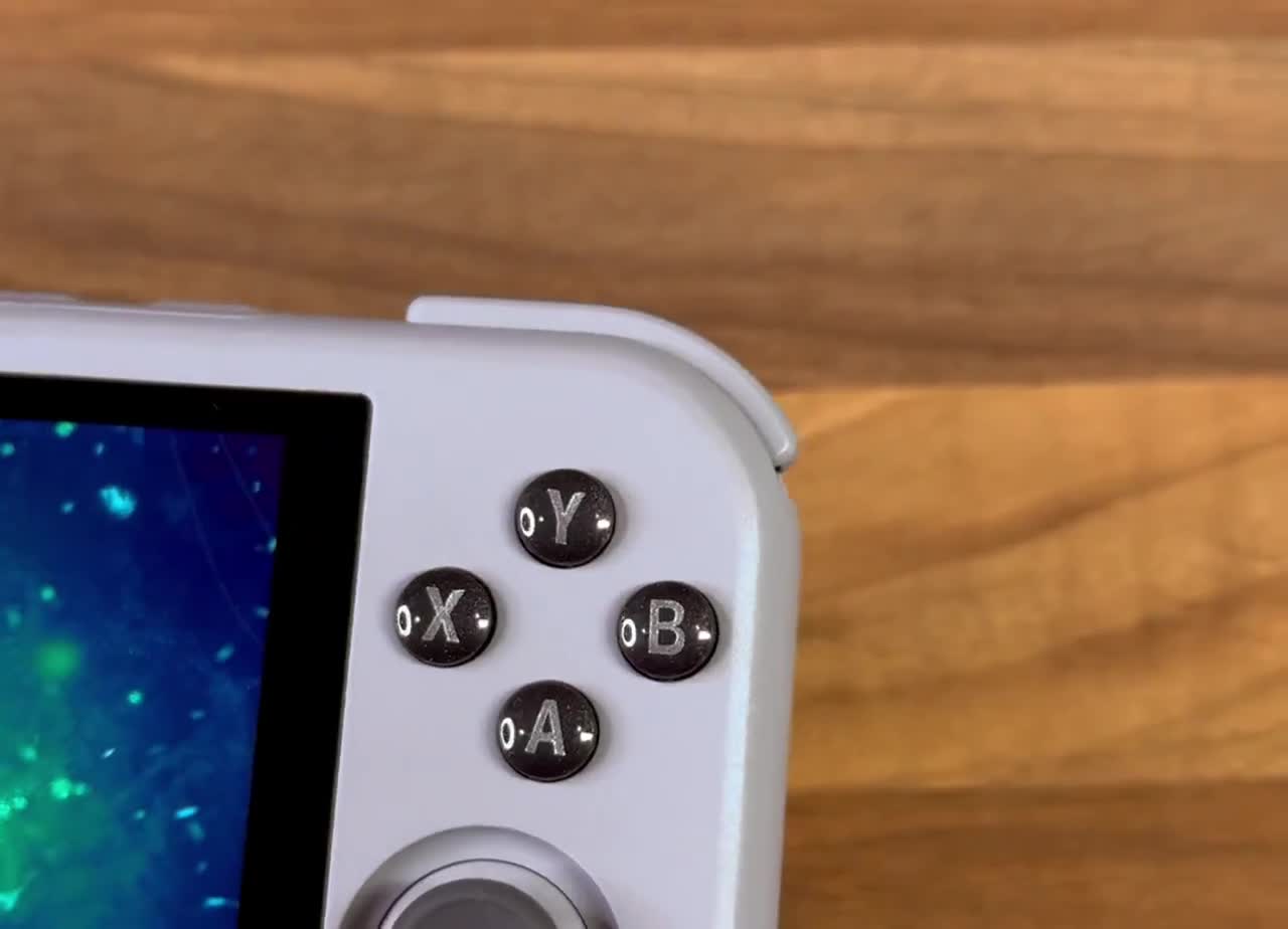 Retroid Pocket 4 Black Xbox Buttons Silver Letter (RP5