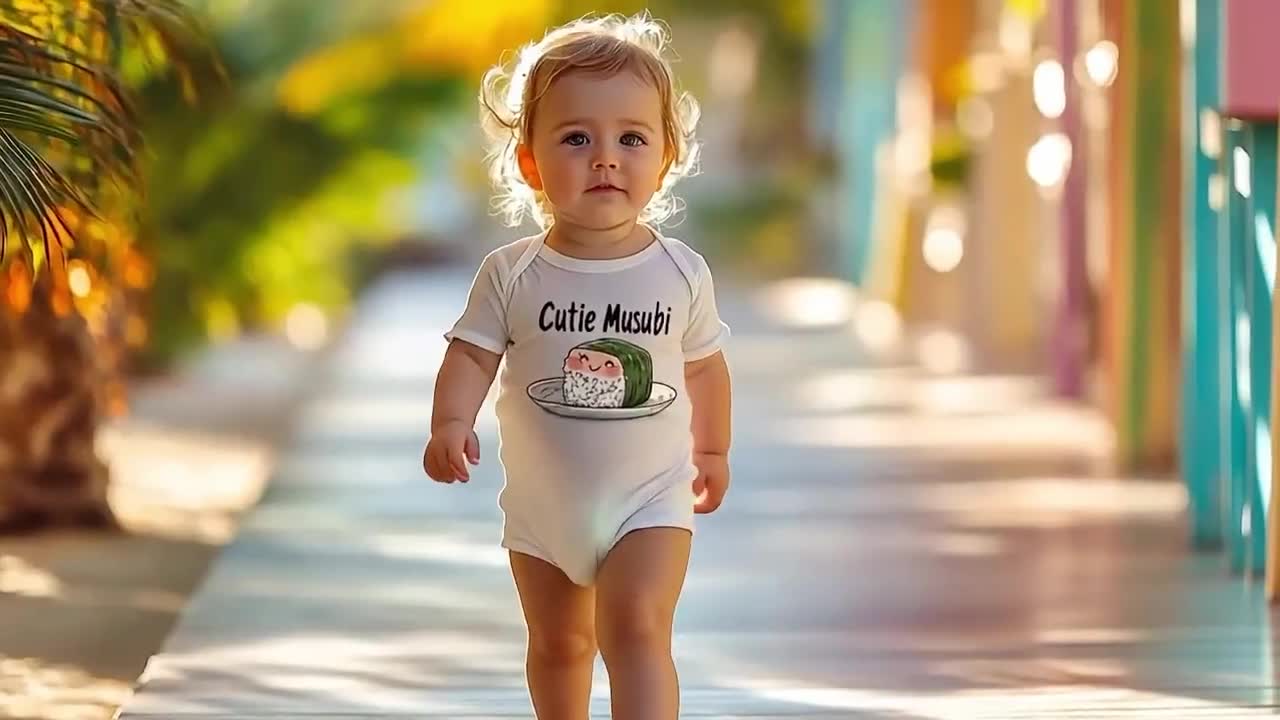 Aloha Beaches Cutie Kids Ragazzi T-shirt maglietta Tutina per neonati Tutina divertente Tropical Love Hawaii Regalo per sorella Neonato manica lunga corta Vulcano video poster