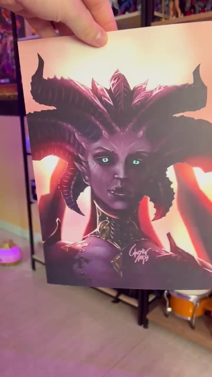 Print of Lilith (Diablo 4) /A4 Fan Art