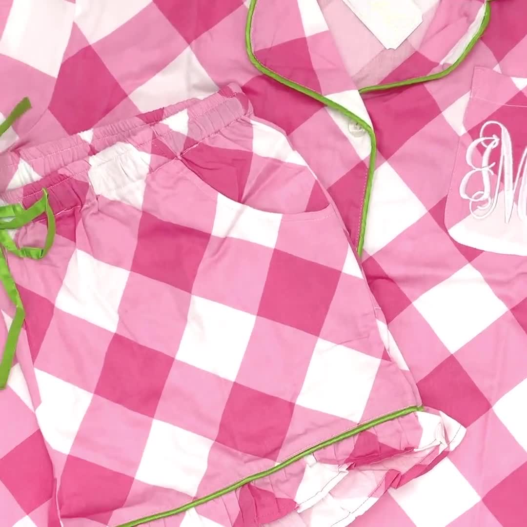 Pink Buffalo Plaid Pajama Set – GoLden GirL GLitZ