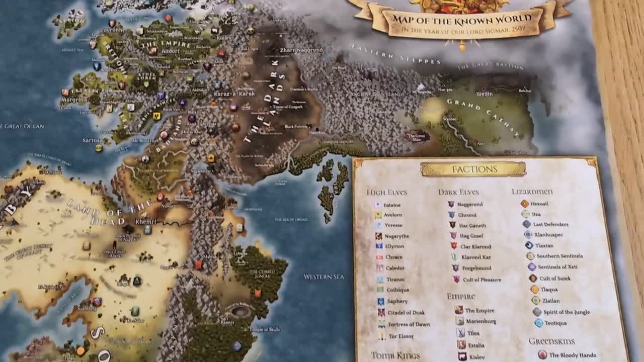 Warhammer Total War 1/2 Map, High Quality, A3, A2 & A1 Prints - Etsy