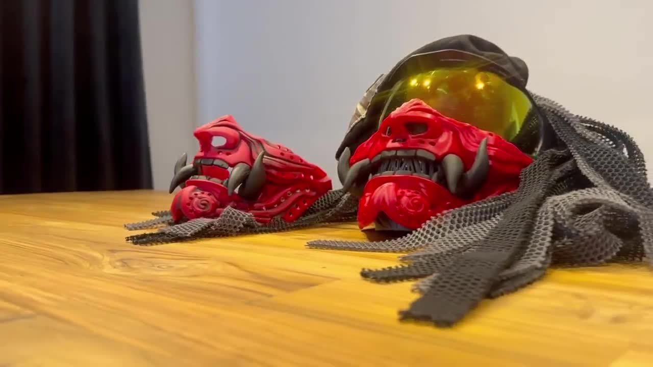 Ronin Inferno Samurai Oni Custom Paintball, Airsoft, Cosplay