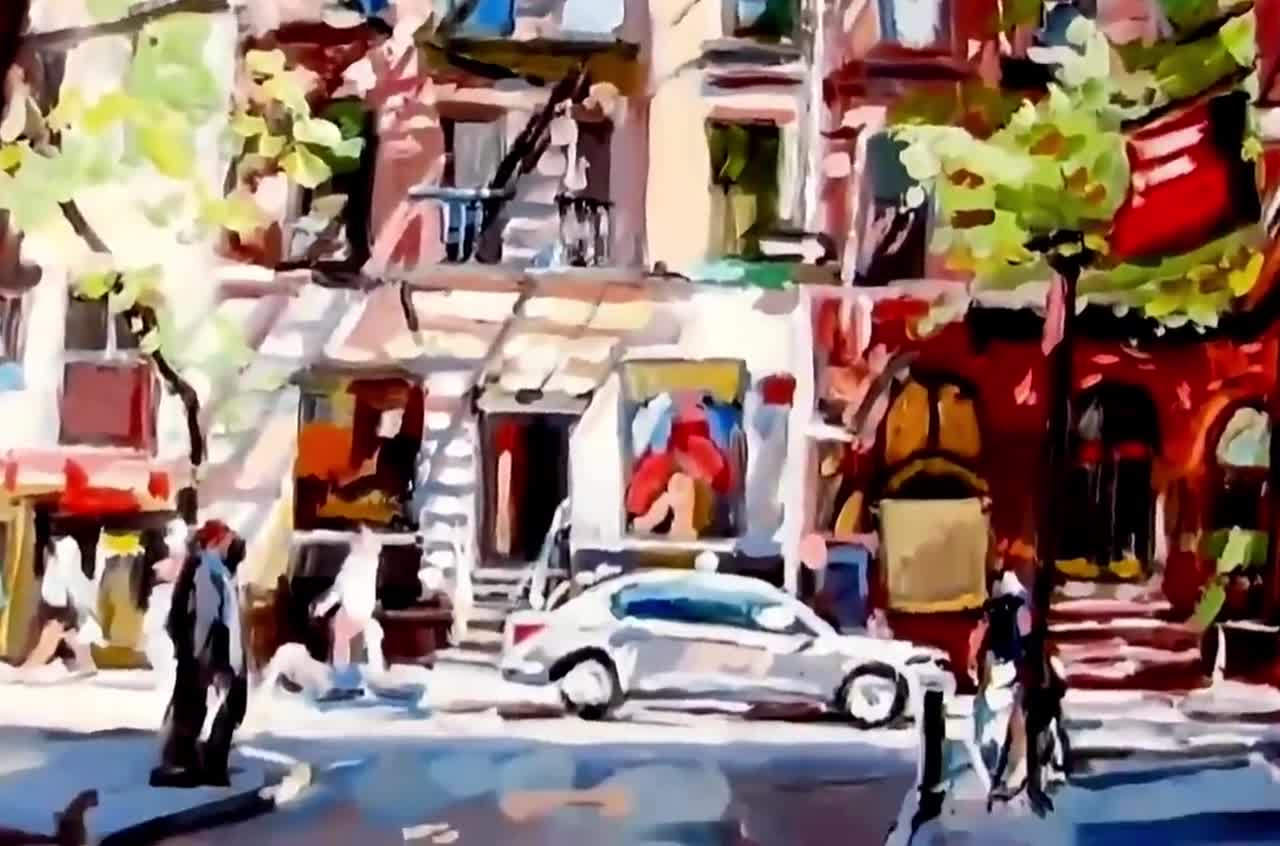 Minetta Lane, Greenwich Village, Wall Art NYC. Art Print
