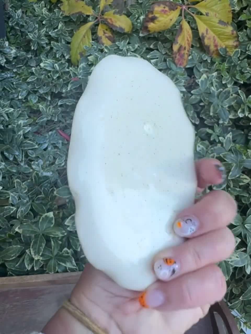 Handmade Ceramic Ring Dish: Pressed Parsley Dandelion Flower Jewelry Holder video poster