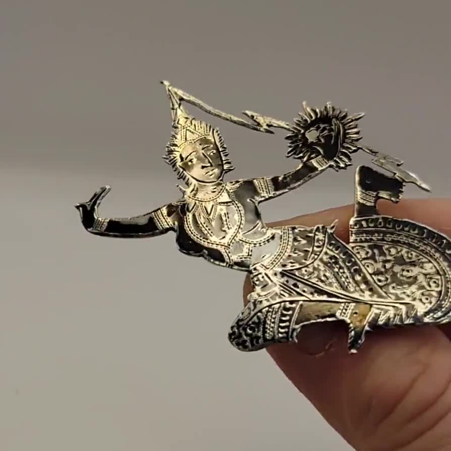 Ceinture traditionnelle arménienne ancienne pour femmes en argent et