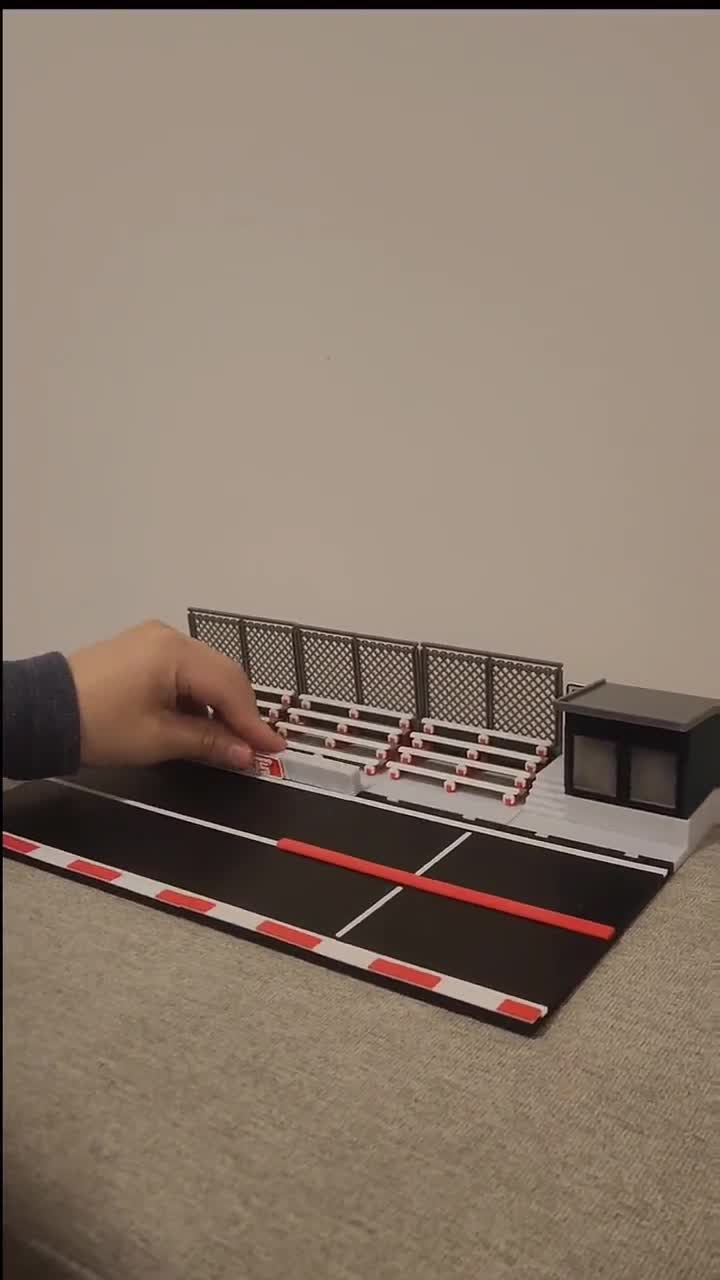 1/64スケール 3Dプリント ドラッグレーストラック ジオラマ（LED付き